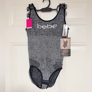 bebe Gray Seamless One-Piece Bodysuit